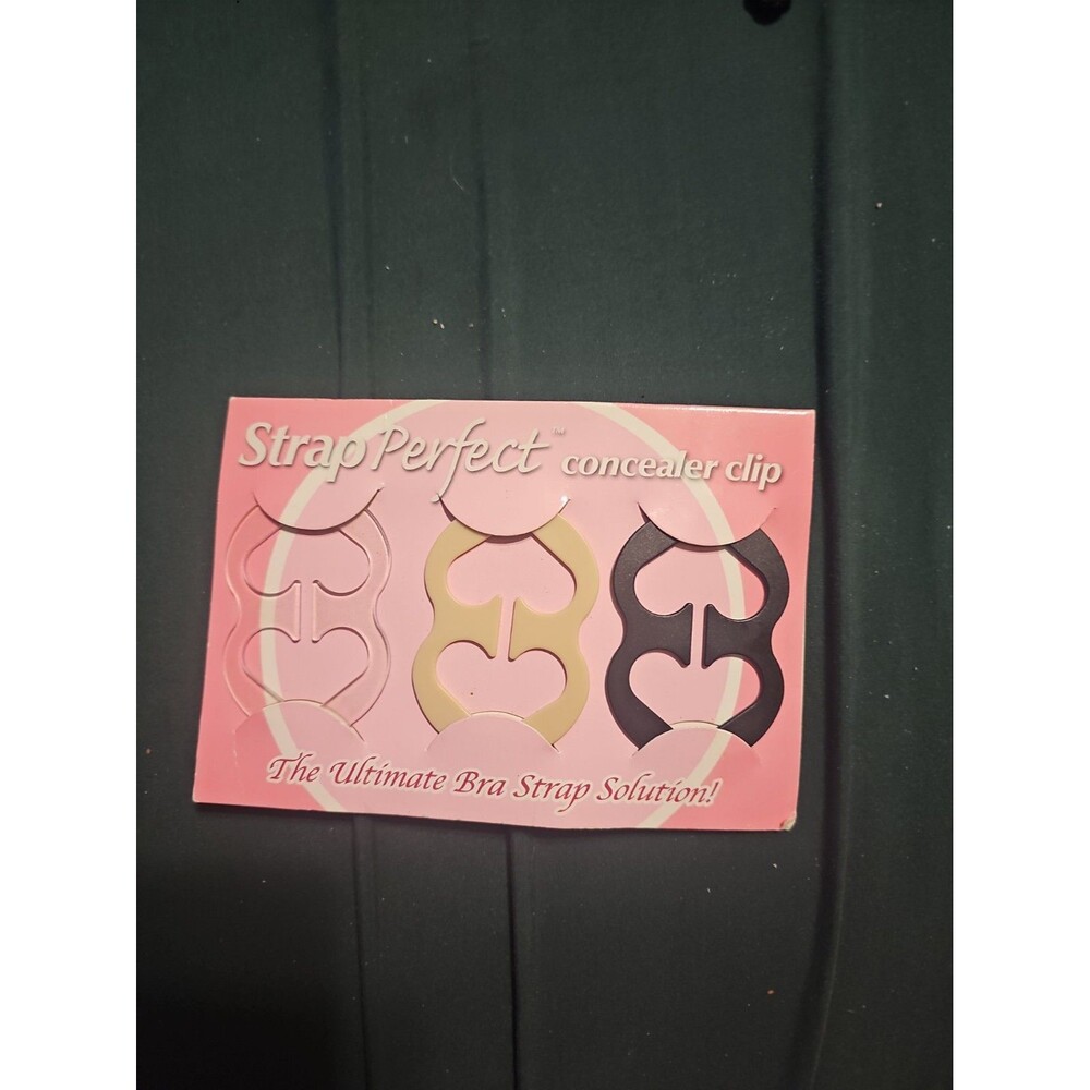 Bra Strap Perfect Concealer Clips 3 pcs, Beige, Clear, Black